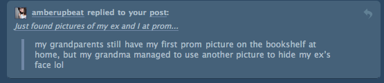 I never had these pictures out for people to see&hellip;I went to the prom with