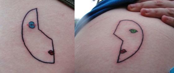 fuckyeahtattoos:  These tattoos belong to my boyfriend and I; he’s on the left