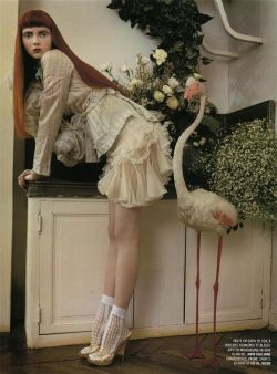 sore-thumbelina:  Lily Cole by Sofia Sanchez &amp; Mauro Mongiello in ‘Petite fille moderne’ for Citizen K International March 2004 