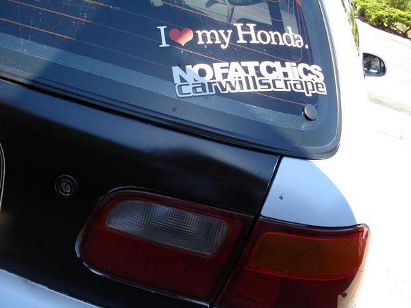xxhypnotiq:  kevinthocuddiie:  No Fat Chics CarWillScrape  