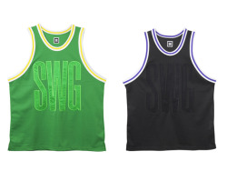 ny2la:  SWAGGER – Basketball Jersey With the temperatures rising, SWAGGER have put their own interpretation to the staple Summer item, the basketball jersey. The two colorways that are produced is toned down and minimalistic featuring the iconic SWG