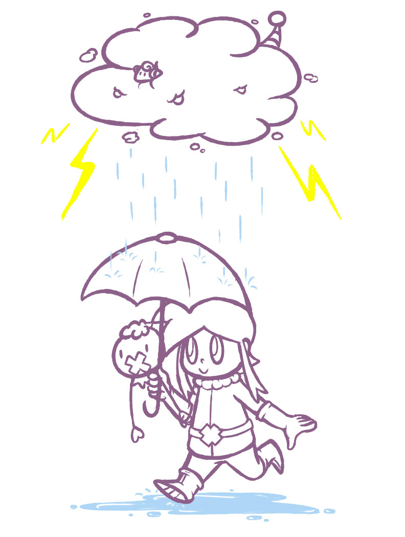 trying to grin and bear it and to draw a little bit