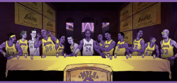 intergalactictrooper:   okay taking something as stupid as the Lakers and comparing it to the Last Supper is really disrepectfull in my opinion. the laker’s are no where near the role models that are Jesus Christ and the 12 Disciples. and taking the