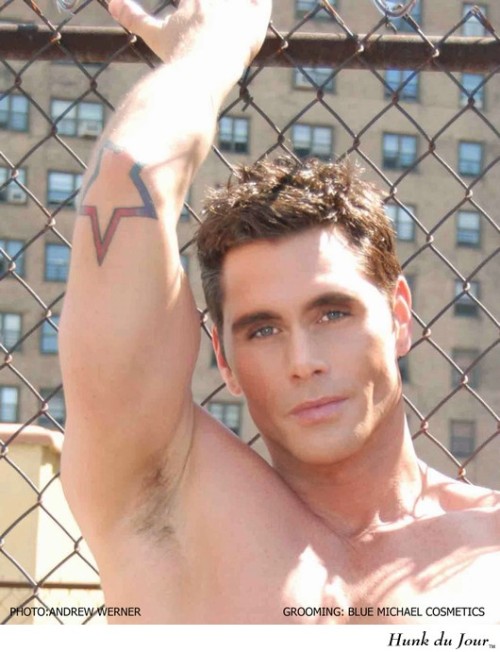 Jack Mackenroth, designer, Project Runway contestant, competitive swimmer at the Gay Games … at 41 … looking good!