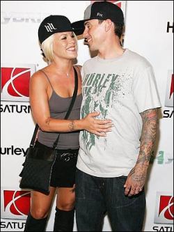 Pink and Carey Hart. I fucking LOVE Pink. She&rsquo;s beyond amazing; she has to be one of my favorite singers. Her parents had a terrible divorce, she dealt pot at 13 and was into hardcore drugs, she&rsquo;s lived life, and she&rsquo;s strong, and so