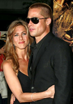 Brad Pitt and Jennifer Aniston.BECAUSE I CAN&rsquo;T LET GOOO