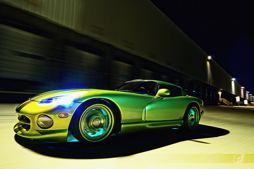 voiture-jaune: carpr0n: Go with the flow Starring: Dodge Viper (by ojsantiago21)