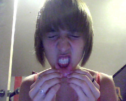 How big of a gauge could I shove in there? XD Loljk not really.