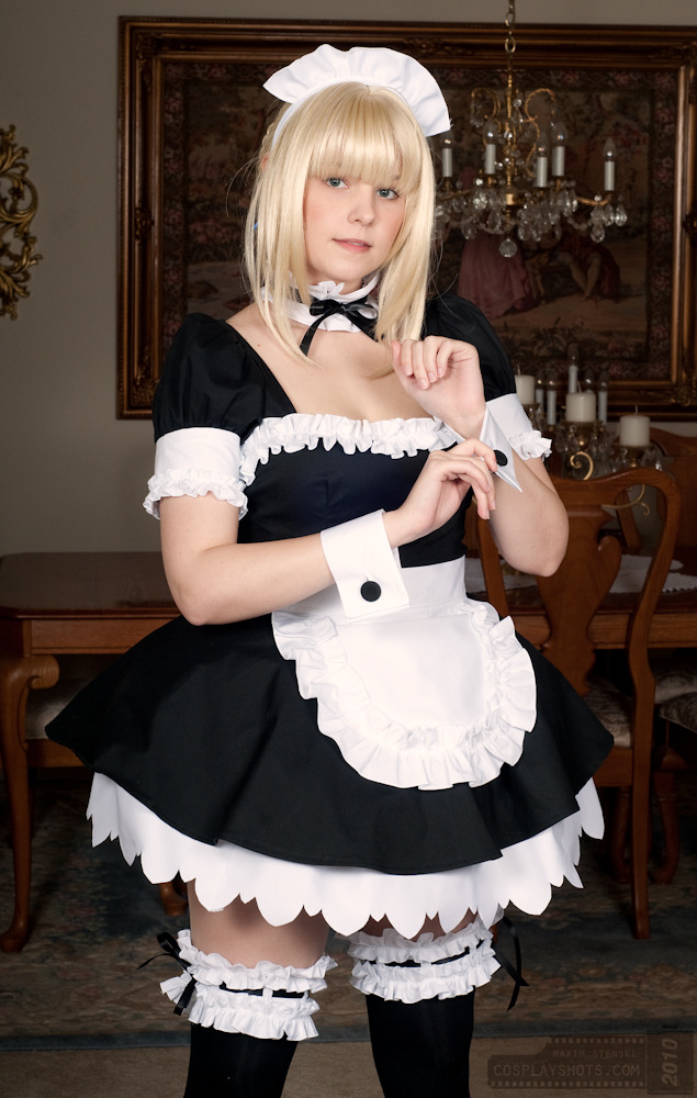 Cute maid sensual chubby