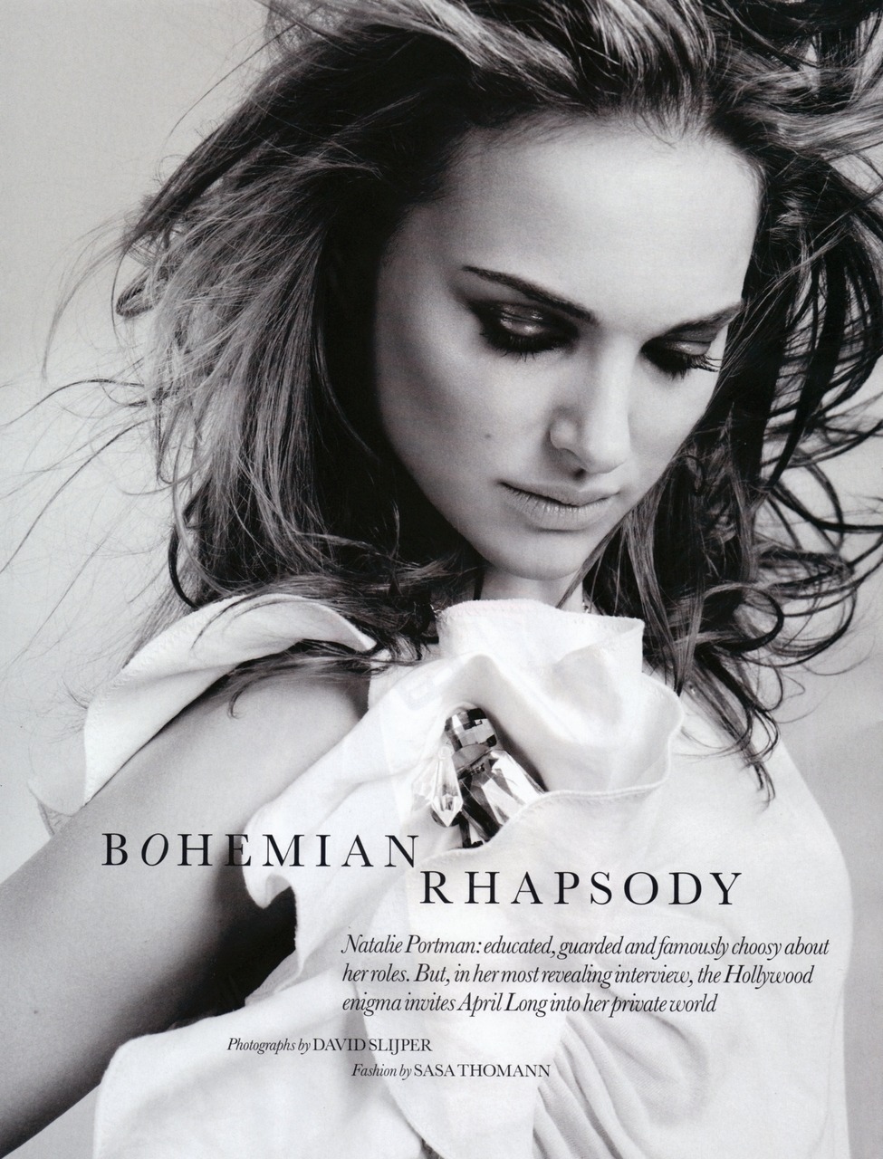 nnl:  UK Elle February 2010  Natalie   Portman Bohemian   Rhapsody Fashion:   Sasa