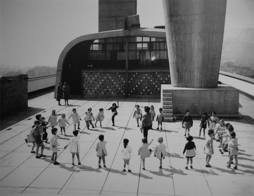 rooftop garden of Unité d'habitation, Cité adult photos