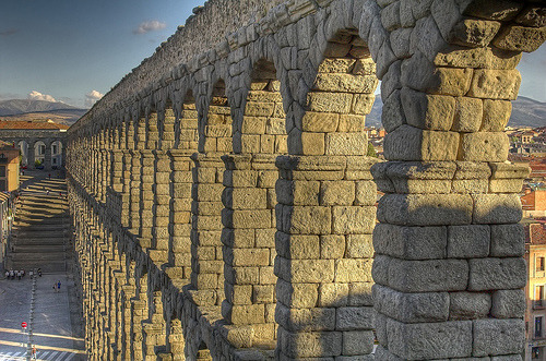 The 2000-year-old Acueducto de Segovia, Segovia, Spain © R.Duran