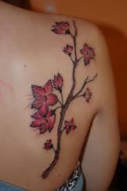 Orchid flower tattoo