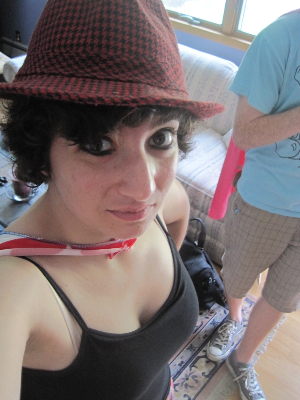 Me dressed ridiculously for the Bronx Zoo trip.  Just for you, anon.  I hope this