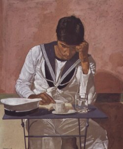 &lsquo;Sailor Reading&rsquo; by Yiannis Tsarouchis.