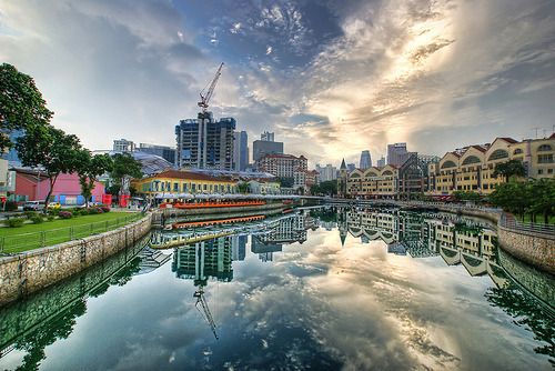 Clark Quay Reflected - Clark Quay, Singapore © DanielKHC