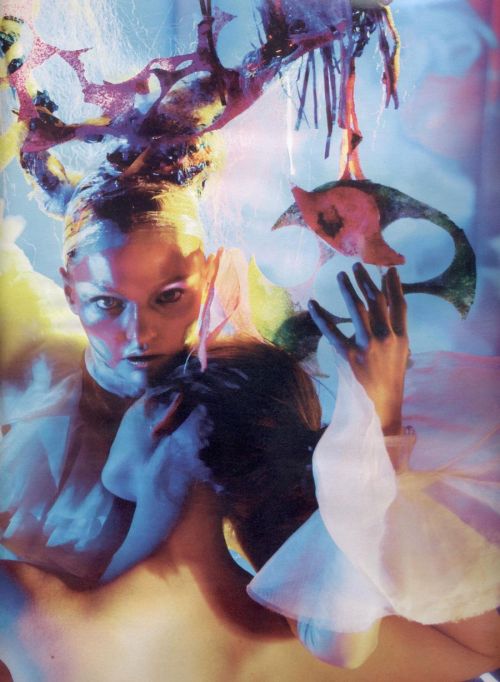 Sasha Pivovarova by Mario Sorrenti for W adult photos