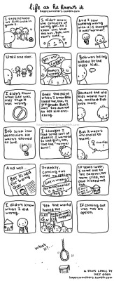 Happymonsters:  Happymonsters:  Life As He Knows It: A Short Comic By Lucy Doan. Click