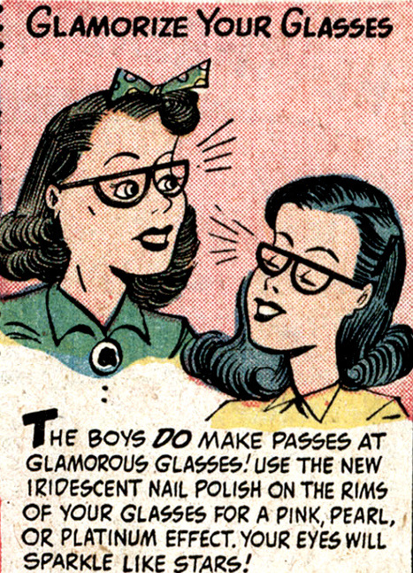 Just some geek girl glamor advice from 1951.