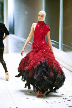 Erin O'Connor at Alexander McQueen Spring