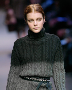 Jessica Stam at Prada Fall 2004