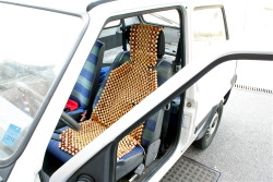 FIAT Panda 1997, custom seats - Photo © Paolo Crivellin Uno dei punti di forza della Panda era costituito dai sedili anteriori a sdraio e dall'amaca posteriore che, mediante una serie di ingegnosi incastri, potevano essere abbattuti orizzontalmente,