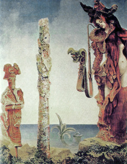 codyjamez:  sl0thie:  mummified:  halogenic:  alsatian:  sealmaiden:  Max Ernst  Napoleon in the Wilderness 1941 oil on canvas      
