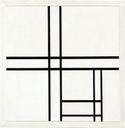 gregoryswift:  joaorola:  september30th:  tinylittlefingers:  3mm:   PIET MONDRIAN: Composisiton in black and white, with double lines     