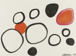 untitled paint by Alexander Calder, 1968