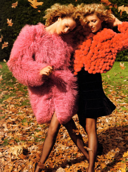 Anja Rubik &amp; Raquel Zimmermann by Inez &amp; Vinoodh for Vogue US