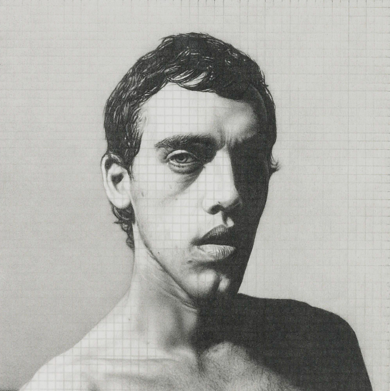 David Wojnarowicz graphite on paper by Dan Fischer, 2004