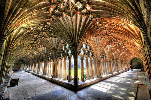 fuckyeahglobetrotters: Canterbury Cathedral Cloister, Canterbury, United Kingdom