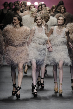 Egle Tvirbutaite, Kori Richardson, and Caroline Brasch Nielson @ Sonia Rykiel Fall 2010