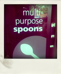 bohemu:  wellthatsjustgreat:  wellthatsjustgreat:  Thank, God! I finally found a source of “Multi-Purpose Spoons!” That means I can get rid of all of my single use spoons. Including: My Soup Spoon My Cereal Eating Spoon My Coke Spoon My Mashed Potato