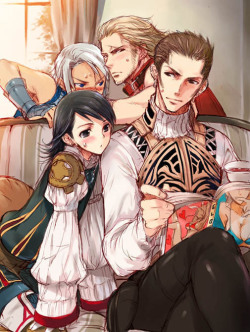 Balthier! Share the porn! &hellip;Pfft. He&rsquo;s looking at porn and drinking tea.