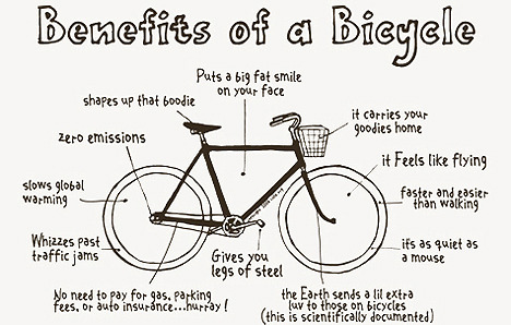 cruiserized: ptrecylery: Benefits of a Bicycle