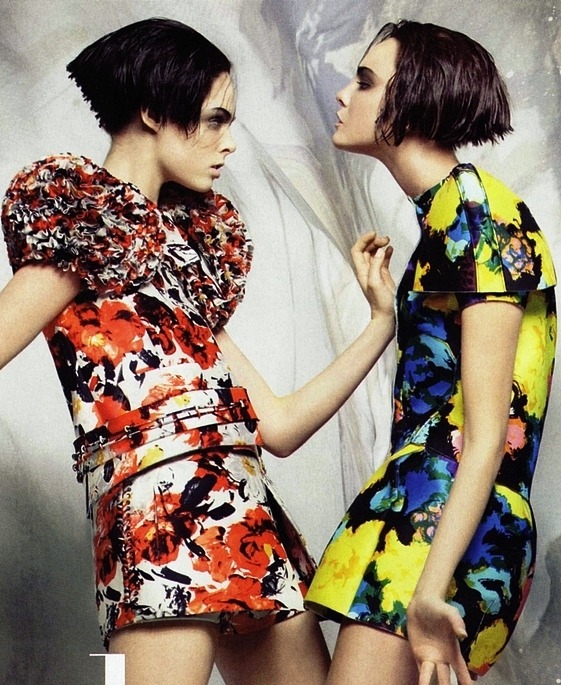 Coco Rocha &amp; Caroline Trentini in Balenciaga by Craig McDean for Vogue US