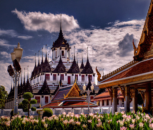 Loha Prasat, Bangkok, Thailand © pattpoom Loha Prasat (Lohaprasada) Loha = metal, Prasat = castle Th