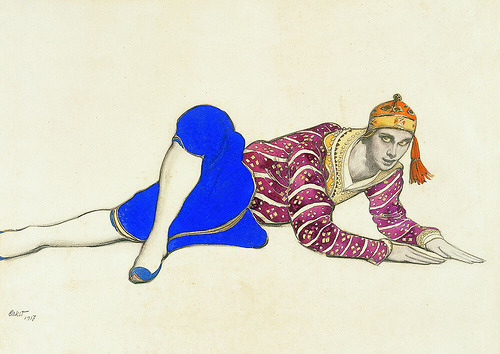 rebecasroom:reblololo:mattatoio:Chinese Dancer (1917) byLéon Bakst.
