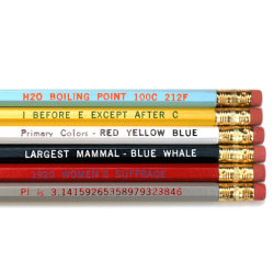 pearldream:tulletulle:missworld:tasteslikestatic:  “Know-It-All” pencil set from the Curiosity Shoppe. 