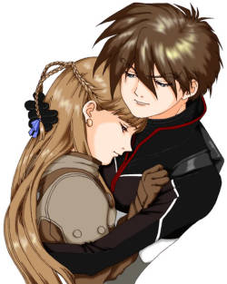 1xrx1:wait-for-me-in-space:  fuckyeahgundamwing:  hawaiiangurl8o8:  Heero X Relena  form Gundam Wing  ,  My favorite anime couple of  all time .  DAMN, ain’t that a lovely fanart? 1xR ftw!  