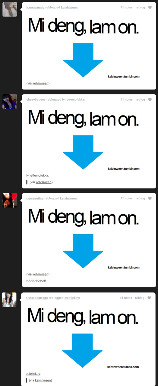 bbqpaul:  mi deng, lam on 
