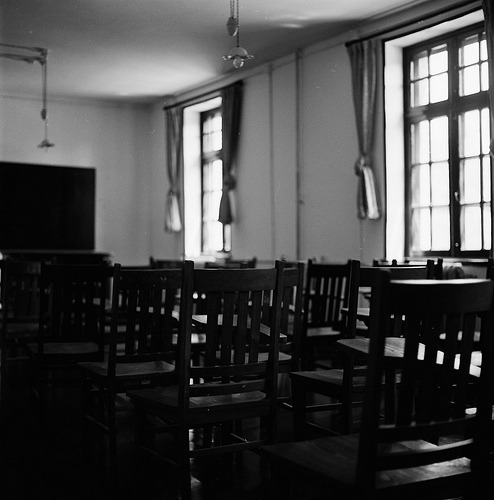 black-and-white:  Classroom (by Bill Greyskull) adult photos