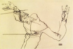 loverofbeauty:  Egon Schiele: Selbstportrait und St. Sebastian   (via jnpr-deactivated20110116)