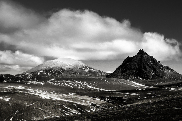 black-and-white:  theworldwelivein:  Near Katla, Iceland © Keith Skelton  