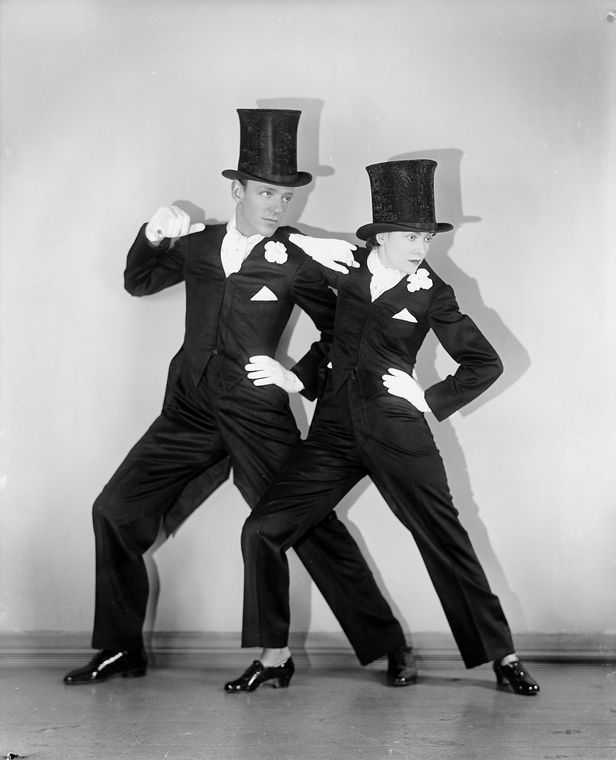 dickensian-dandy:  fuckyeahtophats:  indigodreams:  so30s: Fred Astaire and unidentified