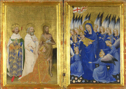 malglories: perpulchra: aleyma: The Wilton Diptych, made in England or France, c.1395-99 (via). A po