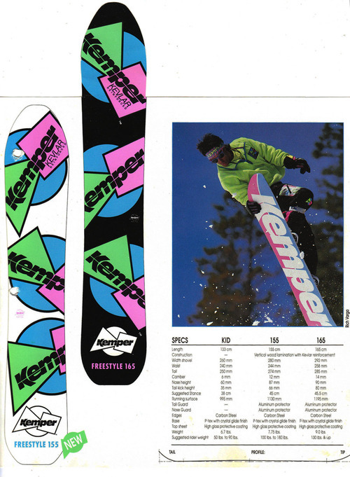 prioriteit seinpaal tafereel snowboard collector — Kemper Freestyle (1990)