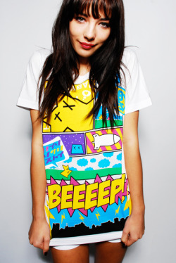 Materialkillers:  Beeeep Tee (White) - Via Babycakes