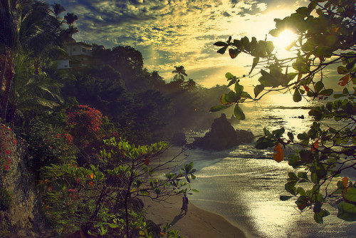 Evening Walk Along the Beach - Puerto Vallarta, Mexico © fesign